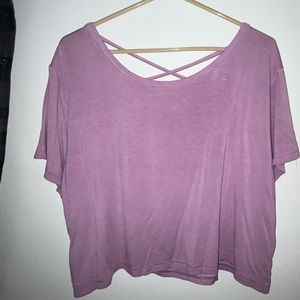 American Eagle - AE Soft & Sexy Cropped Open-Back T-Shirt size XL